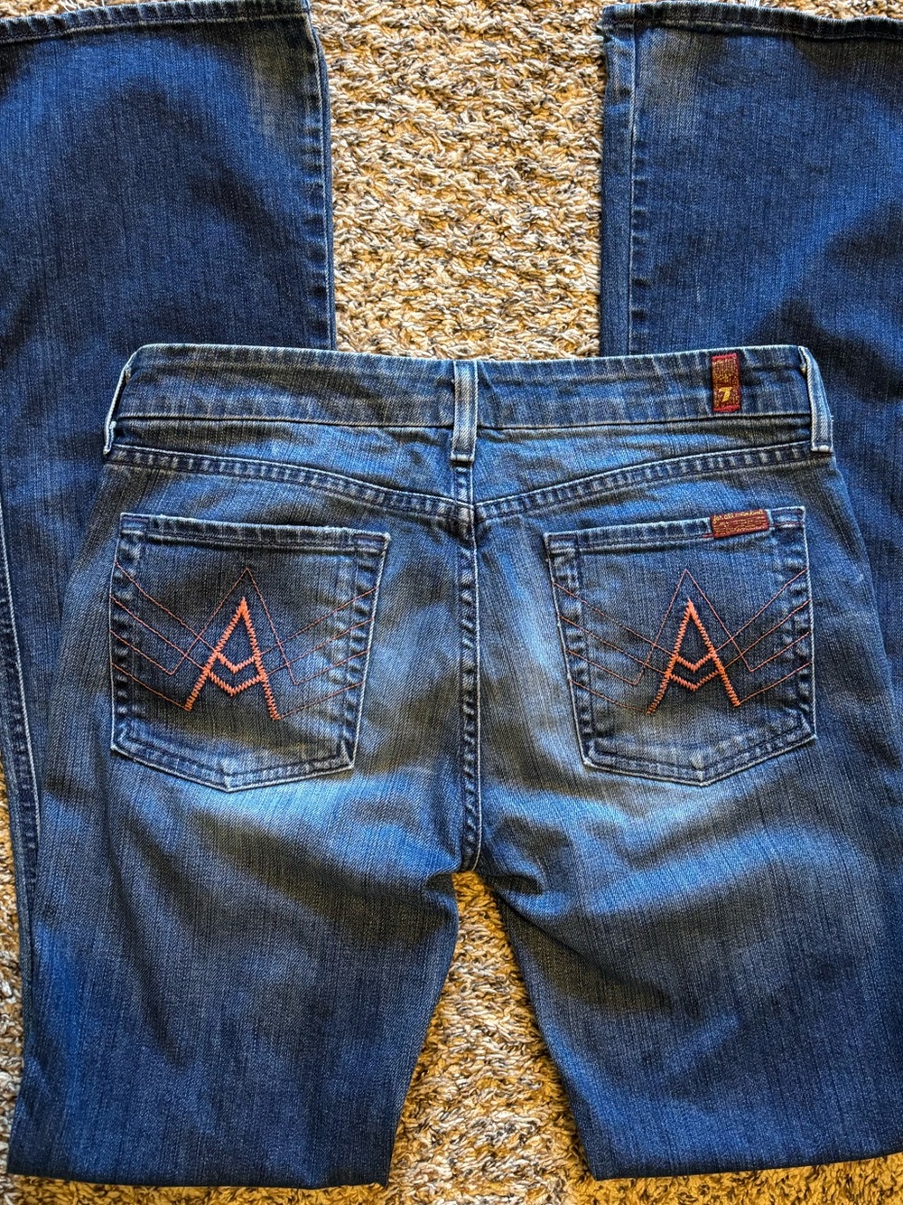 7 For All Mankind Women's low-rise y2k Bootcut Jeans size 28